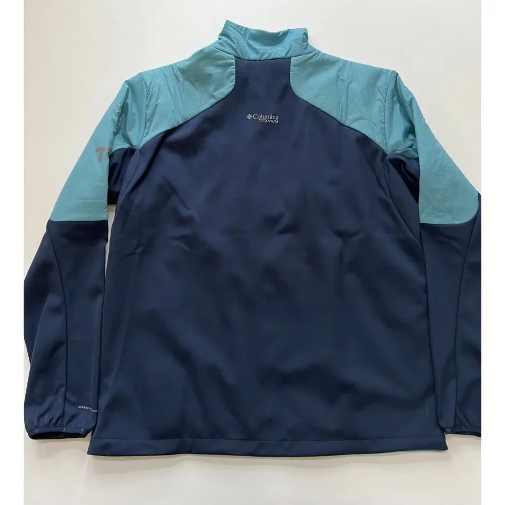 Columbia Titanium Men's Peak Pursuit Midlayer Hybrid Jacket Blue/Navy XL NWT